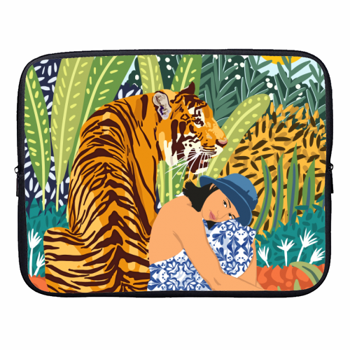 Awaken The Tiger Within - designer laptop sleeve by Uma Prabhakar Gokhale