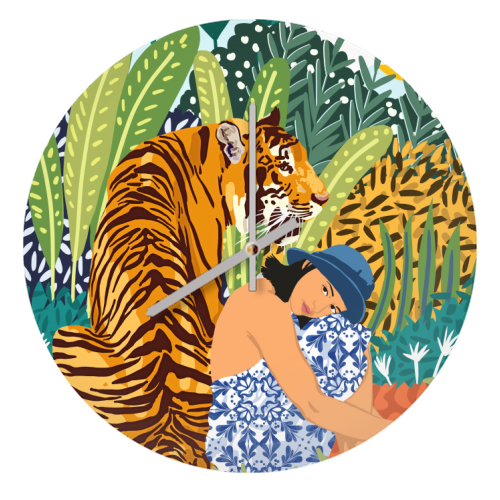 Awaken The Tiger Within - quirky wall clock by Uma Prabhakar Gokhale