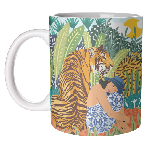 Awaken The Tiger Within - unique mug by Uma Prabhakar Gokhale