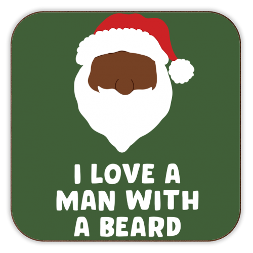 Man With a Beard - personalised beer coaster by Pink and Pip