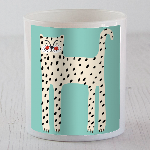 White Leopard - scented candle by Nichola Cowdery