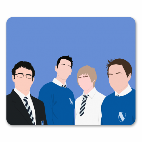 Inbetweeners - funny mouse mat by Pink and Pip