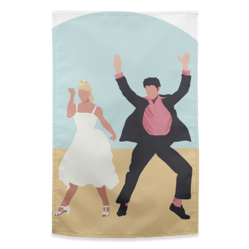 Grease is the word - funny tea towel by Giddy Kipper