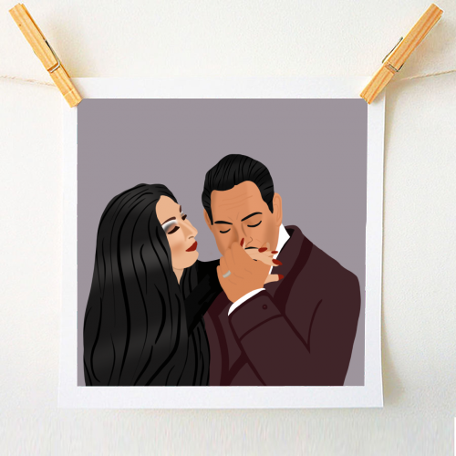 Addams Family - A1 - A4 art print by Rock and Rose Creative