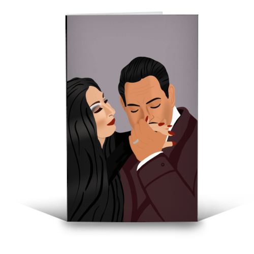 Addams Family - funny greeting card by Rock and Rose Creative