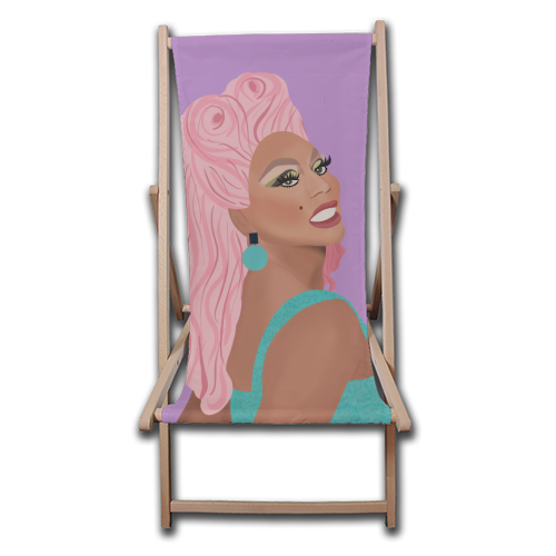 Drag Race - canvas deck chair by Rock and Rose Creative