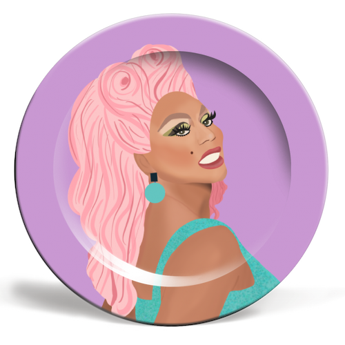Drag Race - ceramic dinner plate by Rock and Rose Creative