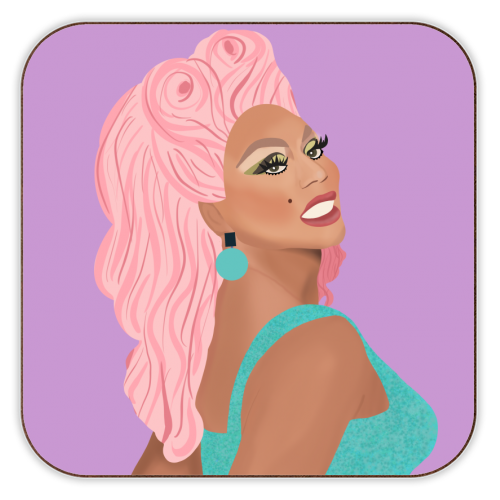 Drag Race - personalised beer coaster by Rock and Rose Creative