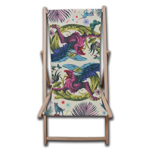 Mythical Beasts - canvas deck chair by Wallace Elizabeth