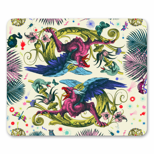 Mythical Beasts - funny mouse mat by Wallace Elizabeth