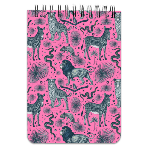 Exotic Jungle Animal Print - personalised A4, A5, A6 notebook by Wallace Elizabeth