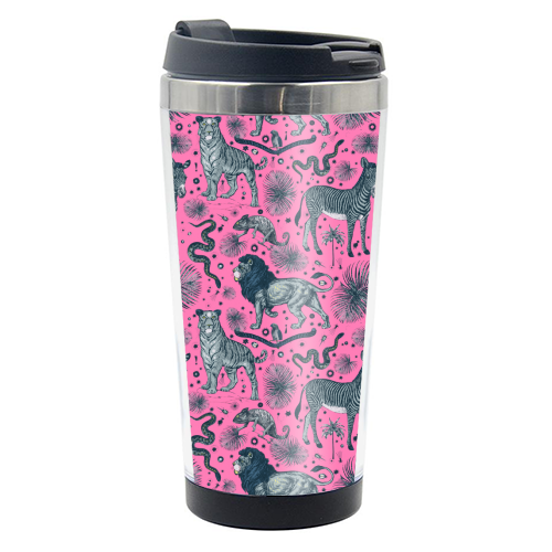 Exotic Jungle Animal Print - photo water bottle by Wallace Elizabeth