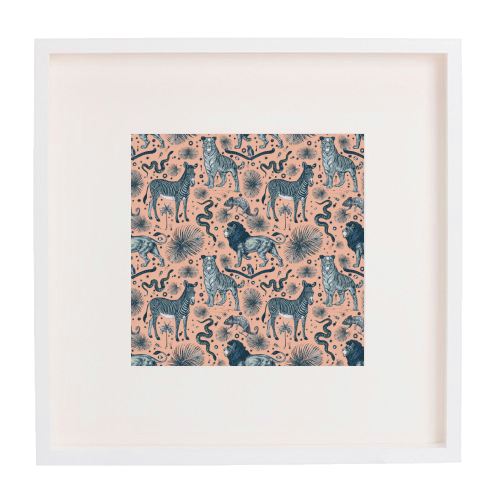 Exotic Jungle Animal Print - framed poster print by Wallace Elizabeth