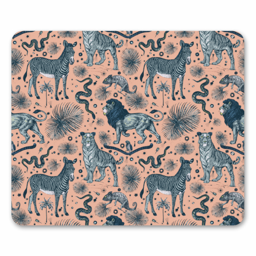 Exotic Jungle Animal Print - funny mouse mat by Wallace Elizabeth