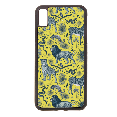 Exotic Jungle Animal Print in Yellow - stylish phone case by Wallace Elizabeth