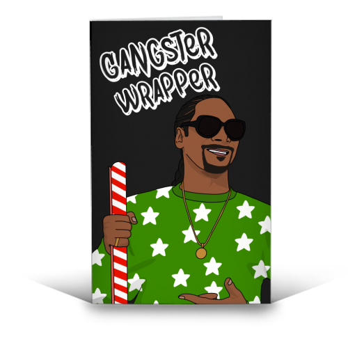 Gangster Wrapper - funny greeting card by Pink and Pip