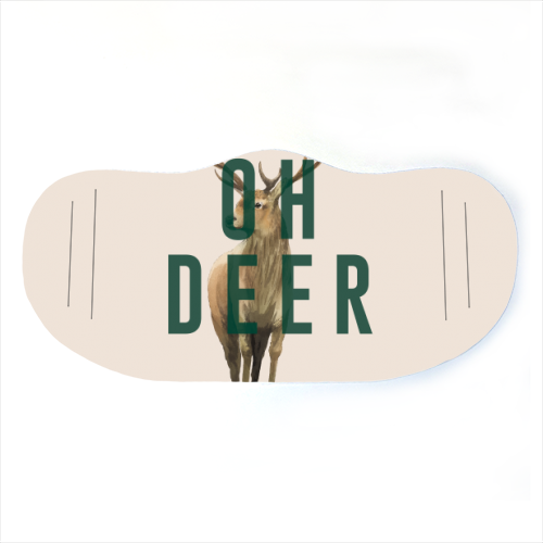 Oh Deer - face cover mask by The 13 Prints