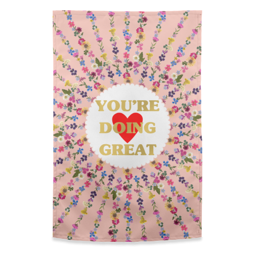 YOU'RE DOING GREAT - funny tea towel by PEARL & CLOVER