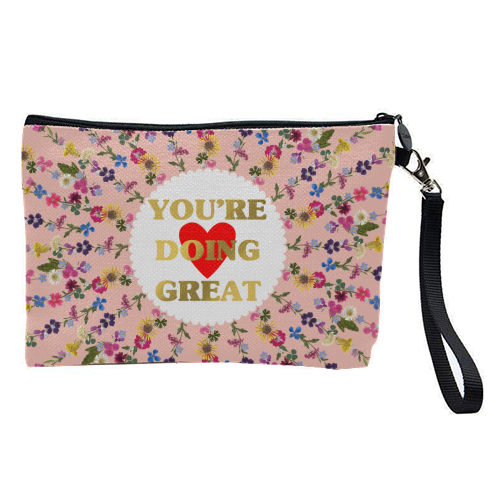 YOU'RE DOING GREAT - pretty makeup bag by PEARL & CLOVER