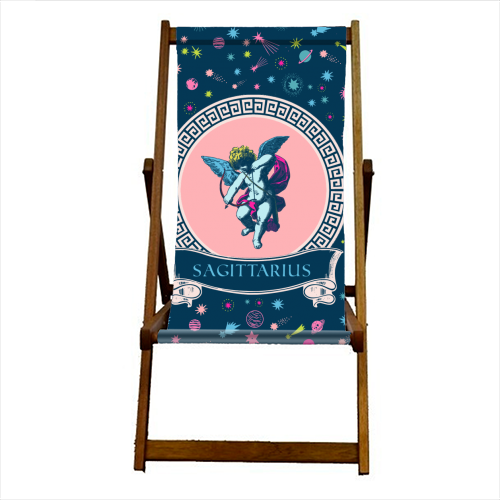 Sagittarius - canvas deck chair by Wallace Elizabeth