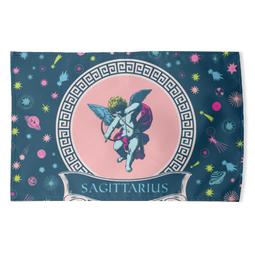 Sagittarius - funny tea towel by Wallace Elizabeth