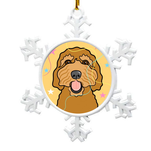 Pawsome Birthday Wishes - snowflake decoration by Adam Regester