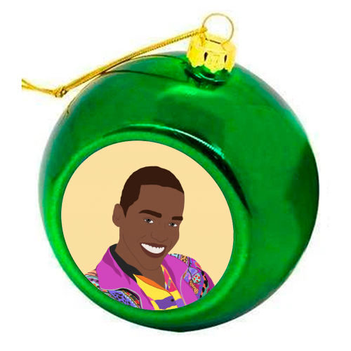 Eric Sex Education - colourful christmas bauble by Rock and Rose Creative