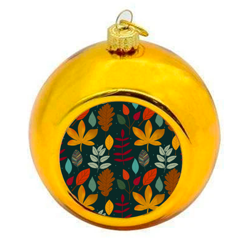 autumn colors - colourful christmas bauble by haris kavalla
