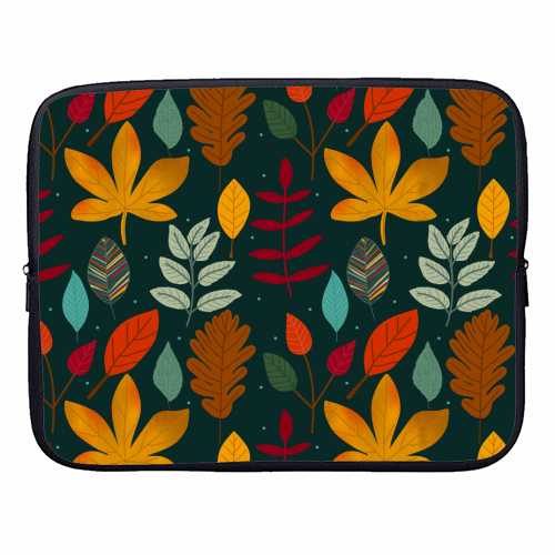 autumn colors - designer laptop sleeve by haris kavalla