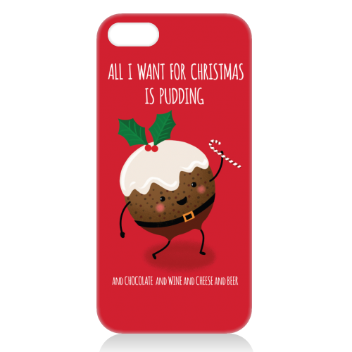 Christmas Pudding - unique phone case by Mandy Kippax
