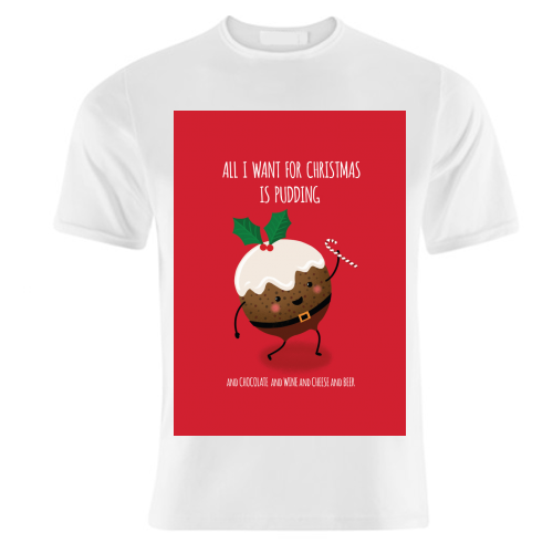 Christmas Pudding - unique t shirt by Mandy Kippax