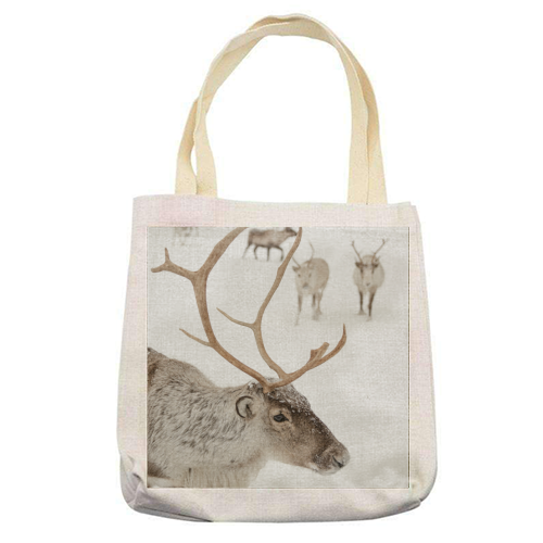 Reindeer In Norway - printed tote bag by Henrike Schenk