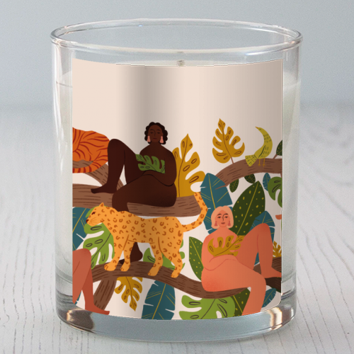 Group Of Wild Women Jungle - scented candle by Jenny Adjene