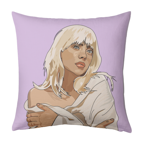 Billie Eilish Collection - designed cushion by Catherine Critchley.