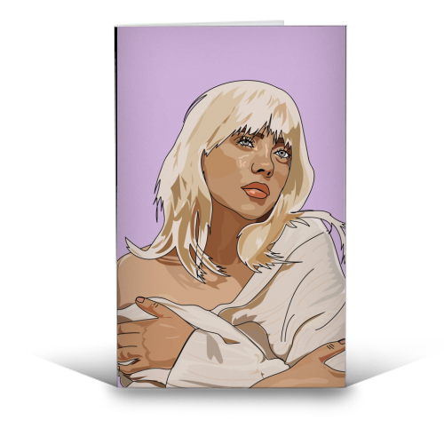 Billie Eilish Collection - funny greeting card by Catherine Critchley.