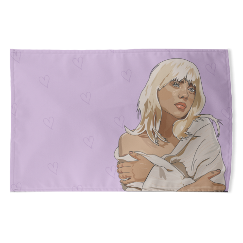 Billie Eilish Collection - funny tea towel by Catherine Critchley.