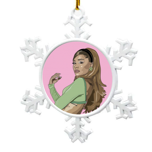 Ariana Grande Collection - snowflake decoration by Catherine Critchley.