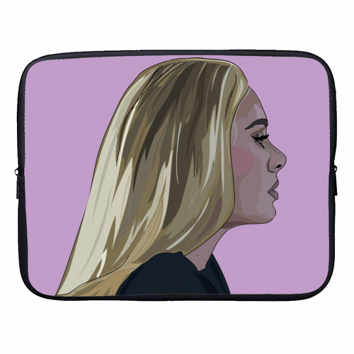 Adele Collection - designer laptop sleeve by Catherine Critchley.