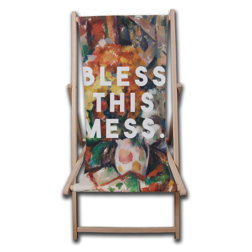 Bless This Mess - canvas deck chair by The 13 Prints