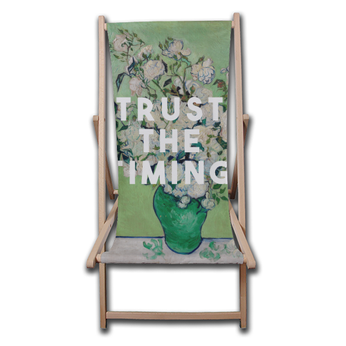 Trust The Timing - canvas deck chair by The 13 Prints