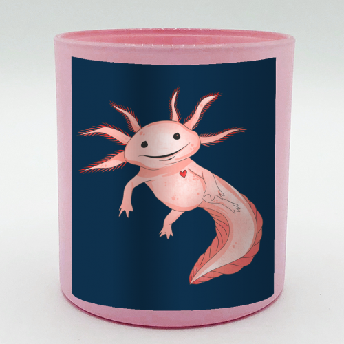 Axolotl Adventures - scented candle by Lisa Wardle