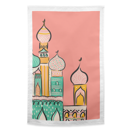 Original Mosque Print - funny tea towel by Lisa Wardle