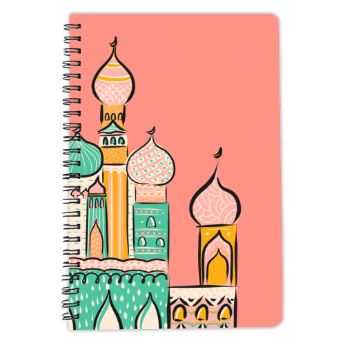 Original Mosque Print - personalised A4, A5, A6 notebook by Lisa Wardle