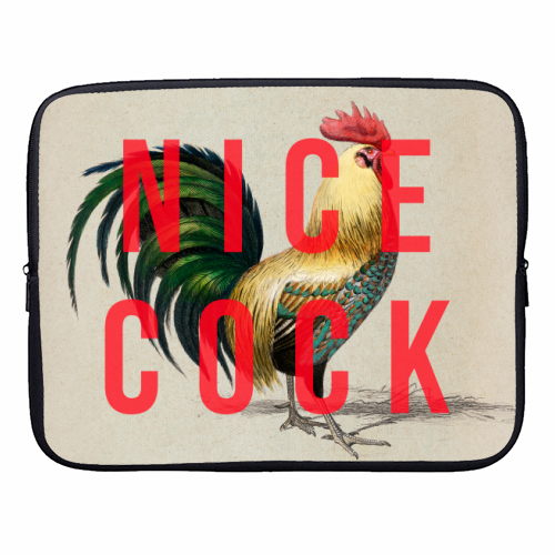 Nice Cock - designer laptop sleeve by The 13 Prints