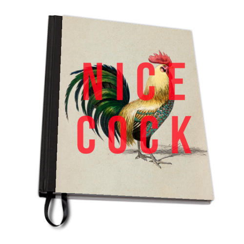 Nice Cock - personalised A4, A5, A6 notebook by The 13 Prints