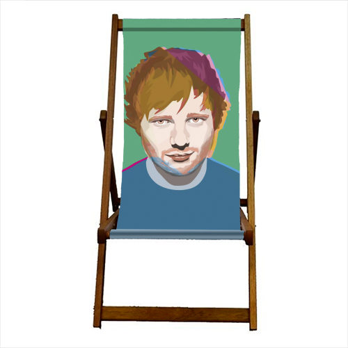 ED SHEERAN - GREEN - canvas deck chair by SABI KOZ