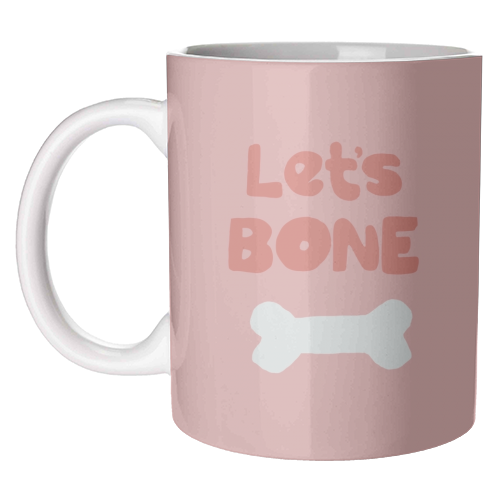 Let's Bone - unique mug by Giddy Kipper