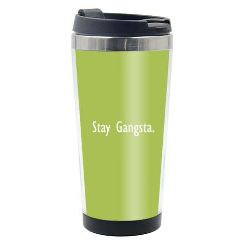 Stay Gangsta - photo water bottle by Giddy Kipper