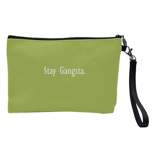 Stay Gangsta - pretty makeup bag by Giddy Kipper