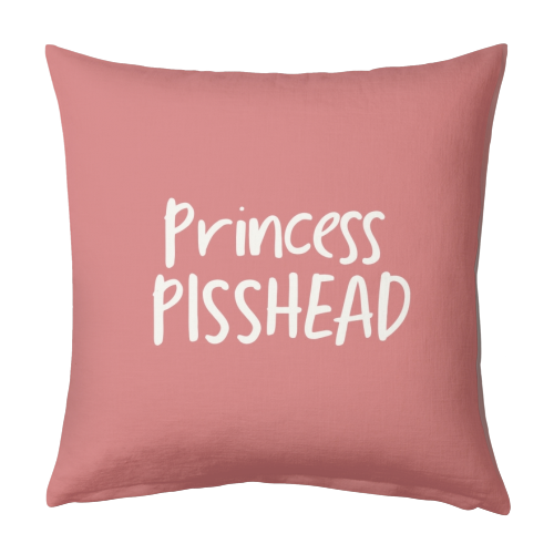 Princess Pisshead - designed cushion by Giddy Kipper